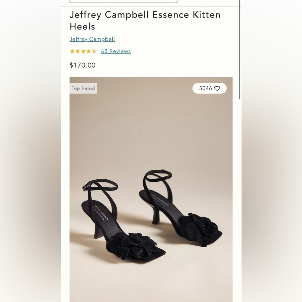 Jeffrey Campbell Essence Kitten Heel x Anthropologie